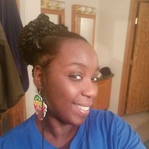 African inspired hand made earrings